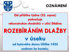 Chodníky Vacenovická, Dědina 8